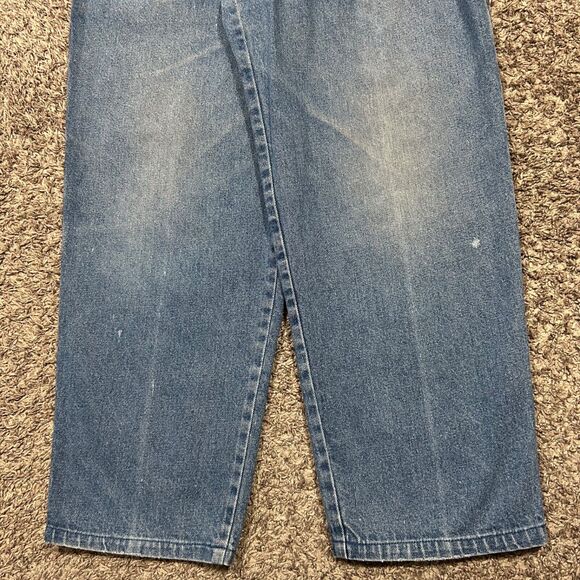 Vintage Dockers Khakis Denim Jeans Faded Blue Mens Pants 90s y2k 33x26 - Picture 6 of 13